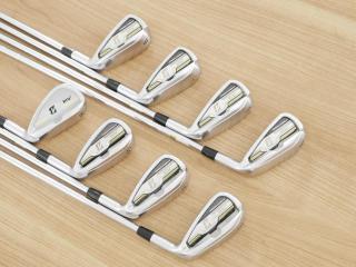 Iron set : Bridgestone : ชุดเหล็ก Bridgestone JGR Hybrid Forged (ตีไกลกว่าตัวอื่น 2 เบอร์) มีเหล็ก 5-P1,P2,Aw (8 ชิ้น) ก้านเหล็ก NS Pro ZELOS 8 Flex R