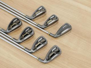 Iron set : PRGR : ชุดเหล็กกระเทย PRGR Super Egg Iron (ปี 2018 ตัวท๊อปสุด หน้าเด้งเกินกฏ ใช้แข่งไม่ได้ ตีไกมลมากๆ) มีเหล็ก 6-Pw,Aw,As (7 ชิ้น) ก้านกราไฟต์ Flex R (M-37)