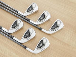 iron_set : ชุดเหล็ก Callaway APEX DCB Forged (ปี 2022) มีเหล็ก 5-Pw (6 ชิ้น) ก้านกราไฟต์ Mitsubishi Diamana 55 Flex S