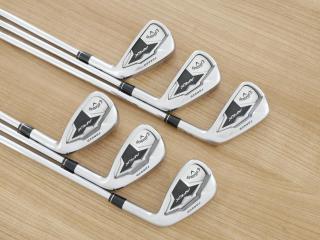 iron_set : ชุดเหล็ก Callaway APEX Forged (ออกปี 2019) มีเหล็ก 5-Pw (6 ชิ้น) ก้านเหล็ก NS Pro ZELOS 8 Flex S