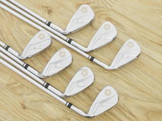 iron_set : **มีตำหนิ** ชุดเหล็ก Katana NINJA Hybrid Iron (รุ่นปี 2021 หน้าเด้ง ตีไกลมาก) มีเหล็ก 6-Pw,Aw,Sw (7 ชิ้น) ก้านกราไฟต์ Flex SR