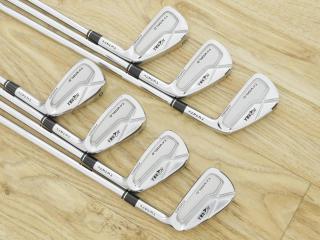 iron_set : **มีตำหนิ** ชุดเหล็ก Honma Tour World TW747V Forged (รุ่นปี 2019) มีเหล็ก 4-10 (7 ชิ้น) ก้านเหล็ก AMT Tour White S200