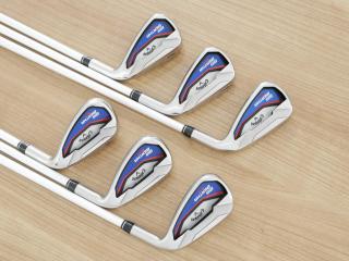 Iron set : Callaway : ชุดเหล็ก Callaway Big Bertha Beta (ใบใหญ่ ตีง่ายมาก) มีเหล็ก 5-Pw (6 ชิ้น) ก้านกราไฟต์ Fujikura Air Speeder Flex S