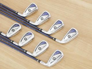 Iron set : Yamaha : ชุดเหล็ก Yamaha Inpres UD+2 (ออกปี 2019 ตีไกลที่สุด ไกลกว่าเหล็กทั่วไป 2 เบอร์ หน้าเด้ง COR 0.822) มีเหล็ก 6-Pw,Aw,As,Sw (8 ชิ้น) ก้านกราไฟต์ Flex R
