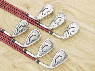 iron_set : ชุดเหล็ก Katana Voltio IV G Series I Silver (ปี 2017) มีเหล็ก 6-Pw,Aw,Sw (7 ชิ้น เหล็กยาวเป็นกระเทย) ก้านกราไฟต์ Fujikura Speeder 360 Flex R