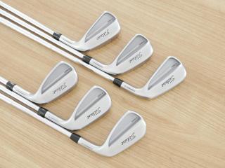 Iron set : Titleist : ชุดเหล็ก Titleist T150 Forged (รุ่นล่าสุด ออกปี 2025 นุ่ม แน่น คม) มีเหล็ก 5-Pw (6 ชิ้น) ก้านเหล็ก True Temper AMT Silver Flex S