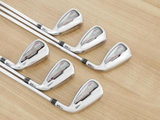 Iron set : PRGR : ชุดเหล็ก PRGR RS Red (รุ่นปี 2020 หน้าเด้ง ตีไกลมาก) มีเหล็ก 6-Pw,Aw (6 ชิ้น) ก้านเหล็ก NS Pro 80 Flex SR (M-40)