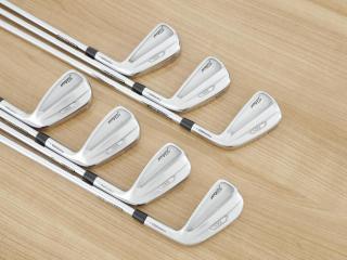 iron_set : ชุดเหล็ก Titleist T100S Forged (รุ่นปี 2022) มีเหล็ก 4-Pw (7 ชิ้น) ก้านเหล็ก NS Pro 880 AMC Flex R