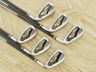 iron_set : ชุดเหล็ก Daiwa GIII (รุ่นท๊อปสุดๆ ของใหม่ 8 หมื่นบาท ปี 2021 หน้าเด้งสุดๆ COR 0.825 ใบใหญ่ ตีไกลมาก) มีเหล็ก 6-10,Pw (6 ชิ้น) ก้านกราไฟต์ Flex R