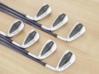 Iron set : Taylormade : ชุดเหล็ก Taylormade Qi (ออกปี 2024 Japan Spec.) มีเหล็ก 6-Pw,Aw,Sw (7 ชิ้น) ก้านกราไฟต์ Mitsubishi Diamana TM60 Flex R