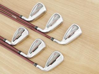 iron_set : ชุดเหล็ก PRGR RS Red (รุ่นปี 2020 หน้าเด้ง ตีไกลมาก) มีเหล็ก 6-Pw,Aw (6 ชิ้น) ก้านกราไฟต์ Fujikura Speeder Evolution Flex R