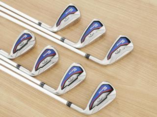 Iron set : Callaway : ชุดเหล็ก Callaway Big Bertha Beta (ใบใหญ่ ตีง่ายมาก) มีเหล็ก 5-Pw,Sw (7 ชิ้น) ก้านกราไฟต์ Fujikura Air Speeder Flex R