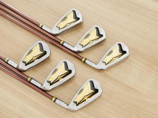 Iron set : Maruman : ชุดเหล็ก Maruman Majesty Prestigio X (รุ่นท๊อปสุด ปี 2020 หน้าเด้ง ตีไกลมาก ของใหม่ 1.2 แสนบาท) มีเหล็ก 6-10,Pw (6 ชิ้น เทียบเท่า 5-Pw) ก้านกราไฟต์ Flex R2