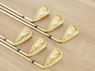 Iron set : Katana : ชุดเหล็ก Katana Voltio Model J Gold (ปี 2018 หน้าเด้ง ตีง่าย ไกล) มีเหล็ก 5-Pw (6 ชิ้น) ก้านกราไฟต์ Fujikura Speeder 550 Flex SR