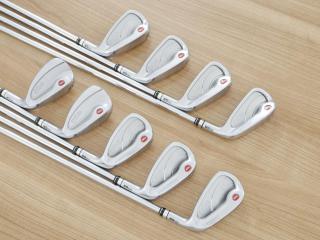 Iron set : PRGR : ชุดเหล็กกระเทย PRGR NEW Egg Forged (รุ่นปี 2020 ตีง่ายและไกลมากๆ เด้งสุดๆ COR 0.82) มีเหล็ก 5-Pw,Aw,As,Sw (9 ชิ้น) ก้านเหล็ก NS Pro 075 Flex R (M37)