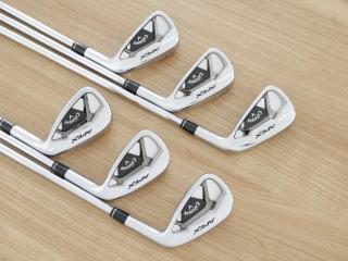 iron_set : ชุดเหล็ก Callaway APEX Forged (รุ่นปี 2022) มีเหล็ก 5-Pw (6 ชิ้น) ก้านเหล็ก NS Pro ZELOS 8 Flex S