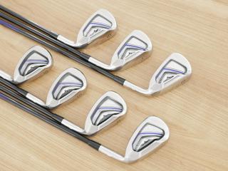 Iron set : Mizuno : ชุดเหล็ก Mizuno JPX EIII SV Titanium (ตัวท้อป ใบใหญ่ที่สุดของ Mizuno ตีง่ายมาก หน้าเด้ง ตีไกล) มีเหล็ก 6-Pw,Aw,Sw (7 ชิ้น) ก้านกราไฟต์ Flex R