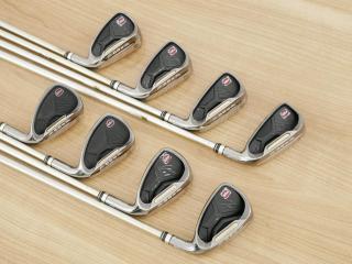 iron_set : ชุดเหล็กกระเทย PRGR New Egg Iron (ตีง่ายและไกลมาก) มีเหล็ก 5-Pw,Aw,As (8 ชิ้น) ก้านกราไฟต์ Flex SR (M-40)