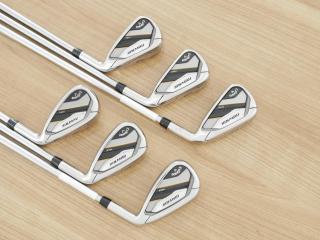 iron_set : ชุดเหล็ก Callaway Mavrik MAX (ออกปี 2020 ตีง่าย ไกลมากๆ) มีเหล็ก 5-Pw (6 ชิ้น) ก้านกราไฟต์ Mitsubishi Diamana 40 Flex R