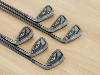 iron_set : ชุดเหล็ก Callaway APEX Black Forged (หายาก ปี 2022) มีเหล็ก 5-Pw (6 ชิ้น) ก้านกราไฟต์ Mitsubishi TENSEI 65 Flex S