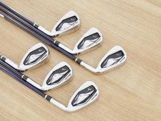 Iron set : Mizuno : ชุดเหล็ก Mizuno JPX EIII Hot Metal (รุ่นท้อป หน้าเด้ง ตีไกล) มีเหล็ก 5-Pw (6 ชิ้น) ก้านกราไฟต์ Flex SR