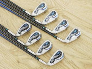 iron_set : ชุดเหล็ก Kasco D-Max AR (ใบใหญ่หน้าเด้ง ไกล) มีเหล็ก 5-Pw,Aw,Sw (8 ชิ้น) ก้านกราไฟต์ Flex R