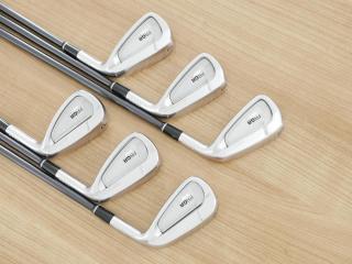 Iron set : PRGR : ชุดเหล็ก PRGR 02 Forged (ปี 2021 นุ่มมาก หายาก) มีเหล็ก 5-Pw (6 ชิ้น) ก้านกราไฟต์ Mitsubishi Diamana Flex SR