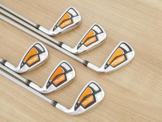 Iron set : Other Brand : ชุดเหล็ก Cobra AMP (ใบใหญ่ ตีง่าย) มีเหล็ก 5-Pw (6 ชิ้น) ก้านกราไฟต์ Fujikura Rombax 