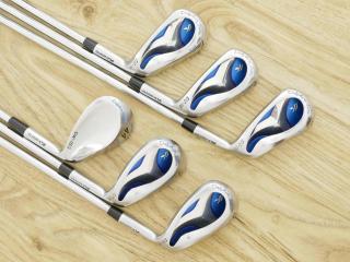 Iron set : ชุดเหล็ก Kasco Dolphin (ใบใหญ่ ตีง่ายมาก หน้าเด้ง หน้าบางเพียง 2.2 มิล) มีเหล็ก 5-Pw (6 ชิ้น) ก้านเหล็ก NS Pro 950 Flex R