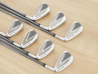 Iron set : Taylormade : ชุดเหล็ก Taylormade Stealth (ออกปี 2022 Japan Spec.) มีเหล็ก 6-Pw,Aw,Sw (7 ชิ้น) ก้านกราไฟต์ Mitsubishi Tensei TM60 Flex S