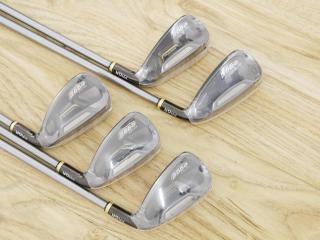 Iron set : PRGR : **ของใหม่ ยังไม่แกะพลาสติก** ชุดเหล็กกระเทย PRGR Super Egg Iron (ตัวท๊อปสุด หน้าเด้งเกินกฏ ใช้แข่งไม่ได้ ตีไกมลมากๆ) มีเหล็ก 6-Pw (5 ชิ้น) ก้านกราไฟต์ Flex SR (M-40)