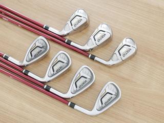 iron_set : ชุดเหล็ก Katana Voltio IV G Series I Silver (ปี 2017) มีเหล็ก 6-Pw,Aw,Sw (7 ชิ้น เหล็กยาวเป็นกระเทย) ก้านกราไฟต์ Fujikura Speeder 360 Flex R