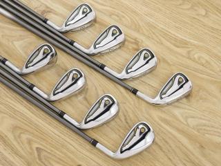 Iron set : Taylormade : ชุดเหล็ก Taylormade Gloire (รุ่นท๊อปสุด Japan Spec. ใบใหญ่ ตีง่าย ไกล) มีเหล็ก 5-Pw,Aw,Sw (8 ชิ้น) ก้านกราไฟต์ Flex SR