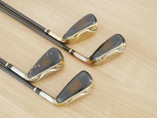 iron_set : **ก้านสั้น** ชุดเหล็กกระเทย Katana Voltio G Series มีเหล็ก 7-Pw (4 ชิ้น) ก้าน Tour AD VT-5 Flex R