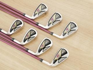 Iron set : Yonex : ชุดเหล็ก Yonex Royal DTP (ออกปี 2016 ท๊อปสุด ก้านดีมาก หน้าเด้ง ตีไกลสุดๆ) มีเหล็ก 7-Pw,Aw,As,Sw (7 ชิ้น) ก้านกราไฟต์ Flex SR