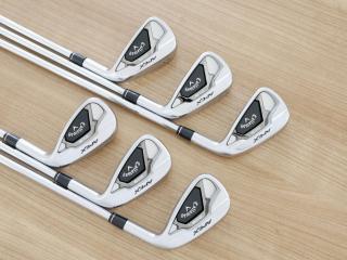Iron set : Callaway : ชุดเหล็ก Callaway APEX DCB Forged (ปี 2022) มีเหล็ก 5-Pw (6 ชิ้น) ก้านเหล็ก NS Pro ZELOS 7 Flex S