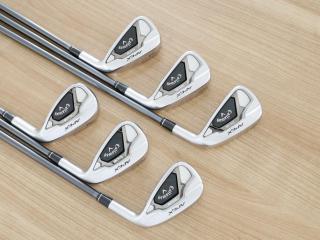 iron_set : ชุดเหล็ก Callaway APEX DCB Forged (ปี 2022) มีเหล็ก 5-Pw (6 ชิ้น) ก้านกราไฟต์ Mitsubishi Diamana 55 Flex R