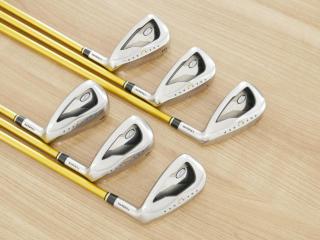 Iron set : Tsuruya : ชุดเหล็ก Tsuruya Onesider SE (ใบใหญ่ หน้าเด้ง) มีเหล็ก 6-Pw,Aw (6 ชิ้น) ก้านกราไฟต์ Flex R