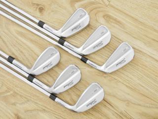 Iron set : Titleist : ชุดเหล็ก Titleist T100 Forged (รุ่นล่าสุด ออกปี 2023 นุ่ม แน่น คม) มีเหล็ก 5-Pw (6 ชิ้น) ก้านเหล็ก NS Pro Modus 105 Flex S