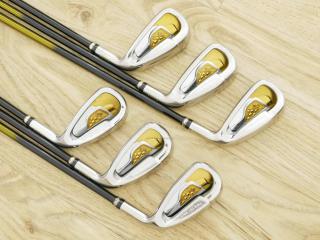 Iron set : Daiwa : ชุดเหล็ก Daiwa GIII (รุ่นท๊อปสุดๆ ของใหม่ 8 หมื่นบาท ปี 2019 หน้าเด้งสุดๆ ใบใหญ่ ตีไกลมาก) มีเหล็ก 7-10,Pw,Aw (6 ชิ้น) ก้านกราไฟต์ Flex R