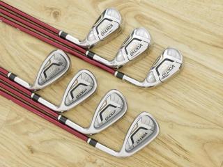 iron_set : ชุดเหล็ก Katana Voltio IV G Series I Silver (ปี 2017) มีเหล็ก 6-Pw,Aw,Sw (7 ชิ้น เหล็กยาวเป็นกระเทย) ก้านกราไฟต์ Fujikura Speeder 360 Flex R