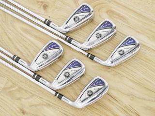 iron_set : ชุดเหล็ก Yamaha Inpres UD+2 (ออกปี 2019 ตีไกลที่สุด ไกลกว่าเหล็กทั่วไป 2 เบอร์ หน้าเด้ง COR 0.822) มีเหล็ก 5-Pw (6 ชิ้น) ก้านเหล็ก NS Pro Zelos 7 Flex S