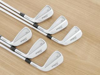 iron_set : ชุดเหล็ก Titleist T100 Forged (ออกปี 2023 นุ่ม แน่น คม) มีเหล็ก 5-Pw (6 ชิ้น) ก้านเหล็ก NS Pro 750 NEO Flex S