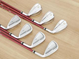 Iron set : Katana : ชุดเหล็ก Katana Voltio NINJA 880Hi Silver (รุ่นท็อปสุด ออกปี 2018 ตีง่าย ไกล สวยมากๆ) มีเหล็ก 6-Pw,Aw,Sw (7 ชิ้น) ก้านกราไฟต์ Fujikura Speeder 361 Flex R