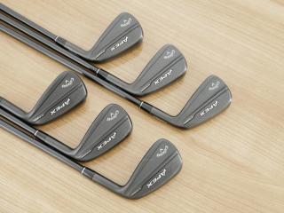 iron_set : ชุดเหล็ก Callaway Apex Ti Fusion Black (รุ่นท็อปสุด แพงที่สุด ปี 2025 ของใหม่ 8 หมื่นบาท) มีเหล็ก 6-Pw,Aw (6 ชิ้น) ก้านกราไฟต์ UST Mamiya ATTAS FF 85 Flex S