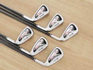 iron_set : ชุดเหล็ก Srixon GIE (ใบใหญ่ ตีง่าย) มีเหล็ก 5-Pw (6 ชิ้น) ก้านกราไฟต์ Miyazaki 61 Flex R