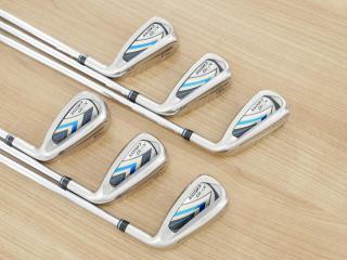 Iron set : XXIO : ชุดเหล็ก XXIO Cross 2 (ออกปี 2021 ตีไกลที่สุดของที่สุดจาก XXIO หน้าเด้งสุดๆ) มีเหล็ก 5-Pw (6 ชิ้น ตีไกลกว่าปกติ 2 เบอร์) ก้านเหล็ก NS Pro 860 DST Flex R