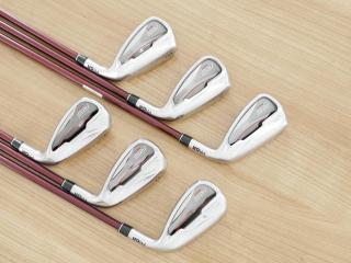 iron_set : ชุดเหล็ก PRGR RS Red (รุ่นปี 2020 หน้าเด้ง ตีไกลมาก) มีเหล็ก 6-Pw,Aw (6 ชิ้น) ก้านกราไฟต์ Fujikura Speeder Evolution Flex R