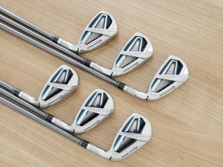 Iron set : Taylormade : ชุดเหล็ก Taylormade SIM MAX OS (ออกปี 2020 Japan Spec.) มีเหล็ก 6-Pw,Aw (6 ชิ้น) ก้านกราไฟต์ Mitsubishi Tensei TM60 Flex R