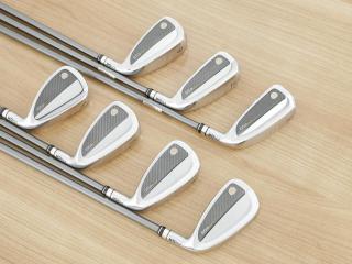 Iron set : PRGR : ชุดเหล็กกระเทย PRGR Super Egg Iron (รุ่นปี 2023 ตัวท๊อปสุด หน้าเด้งเกินกฏ ใช้แข่งไม่ได้ ตีไกลมากๆ) มีเหล็ก 6-Pw,Aw,As (7 ชิ้น) ก้านกราไฟต์ Flex S (M-43)